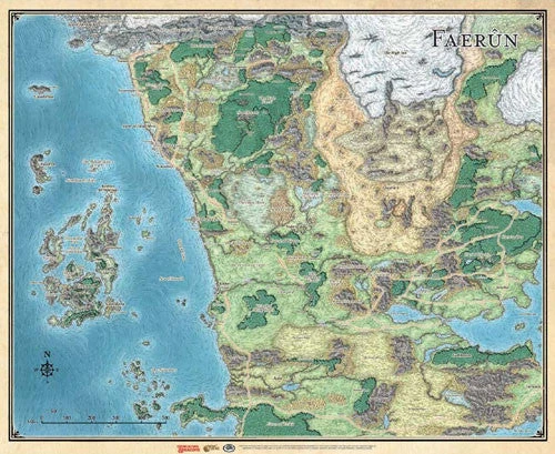 Gale Force Nine Faerun Map - Sword Coast 3 Gale Force Nine Faerun Map - Sword Coast