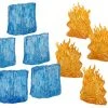 Wizkids Dungeons & Dragons D&D Spell Effects : Wall Of FIre & Wall Of Ice