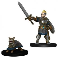 Wizkids Wardlings : Boy Fighter With Battle Dog Dungeons & Dragons