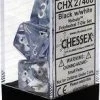 Chessex : Polyhedral 7-die Set Nebula Black/White
