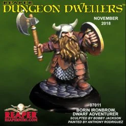 Reaper Dungeon Dwellers - Borin Ironbrow, Dwarf Fighter Dungeons & Dragons