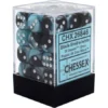 Chessex : 12mm D6 Set Black-Shell/White 1 Chessex : 12mm D6 Set Black-Shell/White