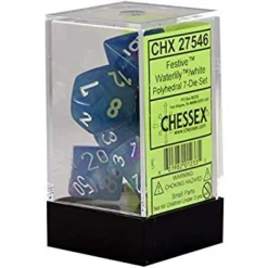 Gaming Accessories Chessex : Polyhedral 7-die Set Waterlilly White