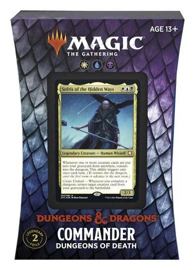 Wizards Of The Coast Magic The Gathering MtG: Adventures In The Forgotten Realms : Commander Deck - Dungeons Of Death 3 Wizards Of The Coast Magic The Gathering MtG: Adventures In The Forgotten Realms : Commander Deck - Dungeons Of Death