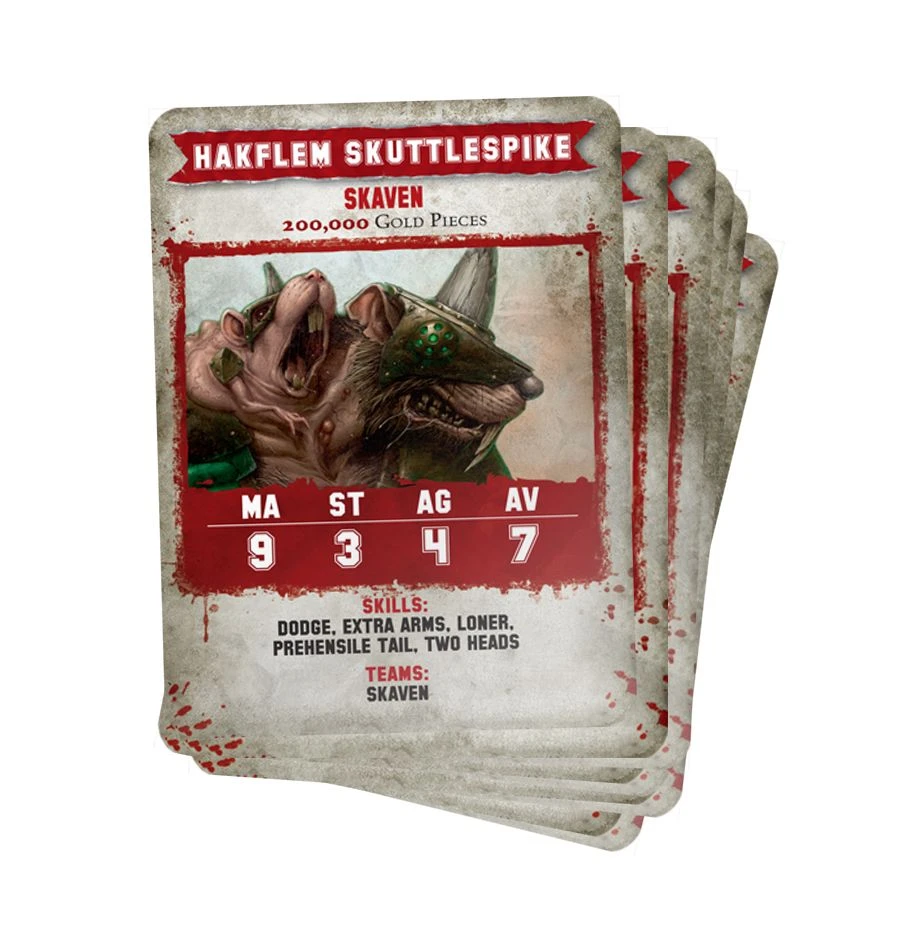 Games Workshop Blood Bowl Star Players Card Pack 4 Games Workshop Blood Bowl Star Players Card Pack