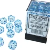 CHESSEX MFG. CO. LLC Chessex : 12mm D6 Icicle/light Blue Luminary Dice Block (36 Dice) 2 CHESSEX MFG. CO. LLC Chessex : 12mm D6 Icicle/light Blue Luminary Dice Block (36 Dice)