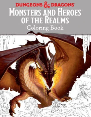 Wizards Of The Coast Dungeons & Dragons - Monsters And Heroes Of The Realms Coloring Book Wizards Of The Coast Dungeons & Dragons - Monsters And Heroes Of The Realms Coloring Book