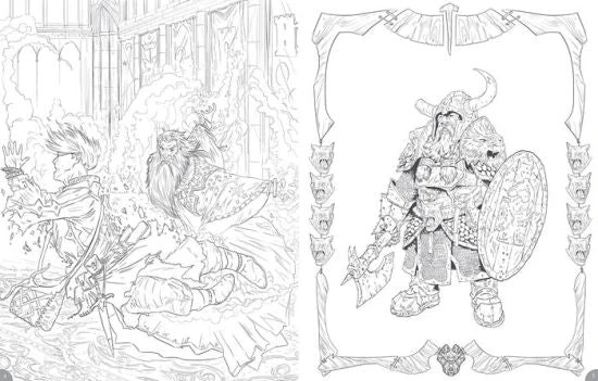 Wizards Of The Coast Dungeons & Dragons - Monsters And Heroes Of The Realms Coloring Book Wizards Of The Coast Dungeons & Dragons - Monsters And Heroes Of The Realms Coloring Book