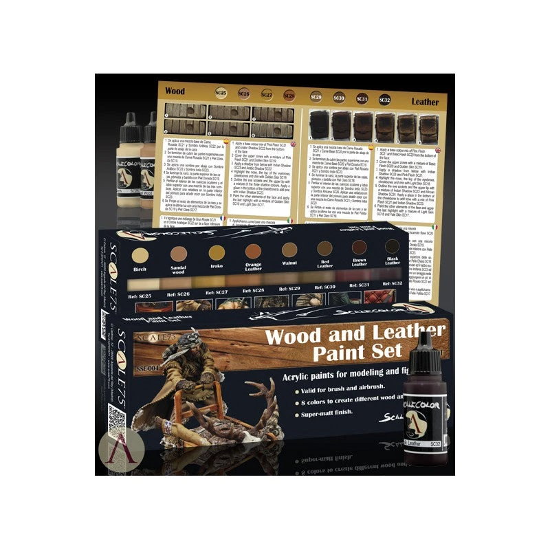 Scale75 Wood And Leather Paint Set Paints Scale75 Wood And Leather Paint Set Paints