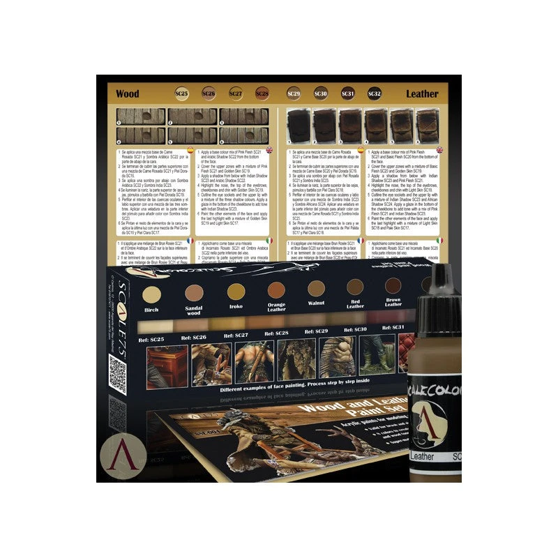 Scale75 Wood And Leather Paint Set Paints Scale75 Wood And Leather Paint Set Paints