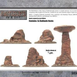 Gale Force Nine Battlefield In A Box: Badlands Pillars