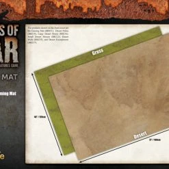 Gale Force Nine Battlefield In A Box: Desert/Green Double Sided Gaming Mat (48" X 72")