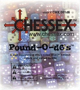 Gaming Accessories Chessex : Pound O D6 Dice 3 Gaming Accessories Chessex : Pound O D6 Dice