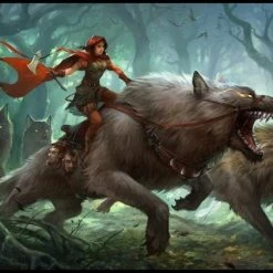 Gamermats - Dark Red Riding Hood Game Mats