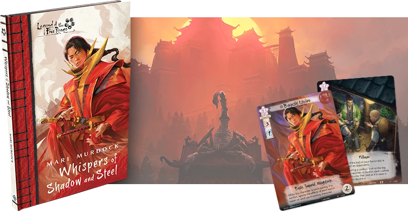 Fantasy Flight Legend Of The Five Rings - LCG : Whispers Of Shadow And Steel Novella (Hardcover) Board Games 3 Fantasy Flight Legend Of The Five Rings - LCG : Whispers Of Shadow And Steel Novella (Hardcover) Board Games