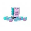 Chessex : 16mm D6 Gemini Gel Green-Pink/Blue Luminary Gaming Accessories 2 Chessex : 16mm D6 Gemini Gel Green-Pink/Blue Luminary Gaming Accessories