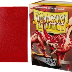 Arcane Tinmen Gaming Accessories Dragon Shield: Ruby - Matte (100)