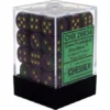 Chessex : 12mm D6 Set Green-Purple/Gold Gaming Accessories 1 Chessex : 12mm D6 Set Green-Purple/Gold Gaming Accessories