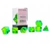 Gaming Accessories Chessex : Polyhedral 7-die Set Gemini Translucent Green-Teal/Yellow