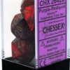 Gaming Accessories Chessex : Polyhedral 7-die Set Purple-Red/Gold