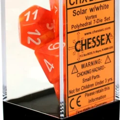 Gaming Accessories Chessex : Polyhedral 7-die Set Solar/White