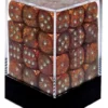 Gaming Accessories Chessex : 12mm D6 Set Ruby W/Gold