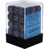 Chessex : 12mm D6 Set Royal Blue/Gold Gaming Accessories