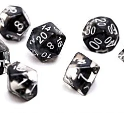 Gate Keeper Games Neutron Dice : Smoke - 7 Dice Set