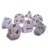 Chessex : Polyhedral Set Clear W/black Frosted Gaming Accessories
