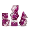 Gate Keeper Games Halfsies Glitter : Wine - 7 Dice Set 1 Gate Keeper Games Halfsies Glitter : Wine - 7 Dice Set