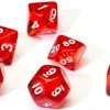 Sirius Dice Set - Translucent Red Dungeons & Dragons