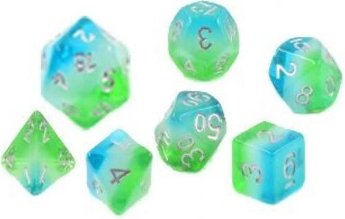 Sirius Dice Set - Blue Hawaiian 3 Sirius Dice Set - Blue Hawaiian