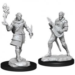 Wizkids Critical Role Unpainted Miniatures: W1 Pallid Elf Rogue & Bard